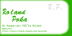 roland poka business card